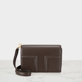 T-Flap Mini Leather Crossbody Bag