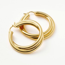 Lucy Williams Entwine Hoop Earrings