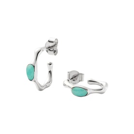 Magma Gemstone Small Hoops