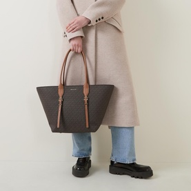 Moore Logo Print Large Tote Bag