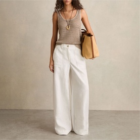 Ashby Linen Wide Leg Trousers