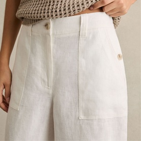 Ashby Linen Wide Leg Trousers