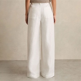 Ashby Linen Wide Leg Trousers
