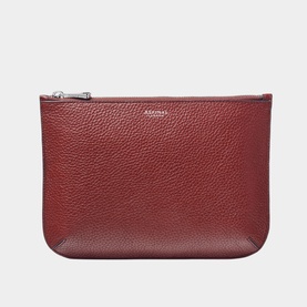 Ella Large Pebbled Leather Pouch