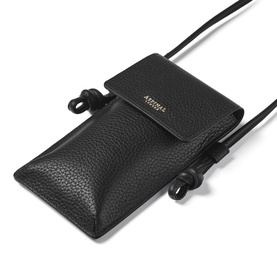 Ella Pebbled Leather Phone Pouch