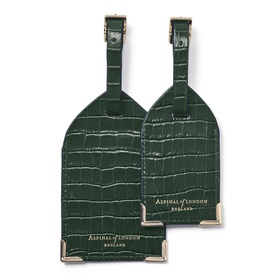 Two-Pack Croc-Embossed Luggage Tags