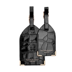 Two-Pack Croc-Embossed Luggage Tags