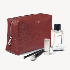 London Pebbled Leather Toiletry Bag