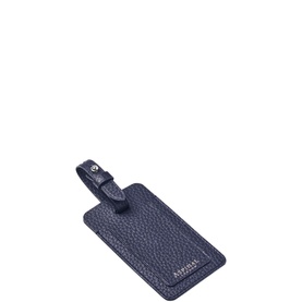 Pebbled Leather Luggage Tag