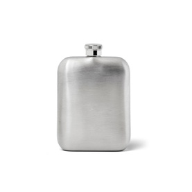 5oz Hip Flask & Pebbled Leather Pouch