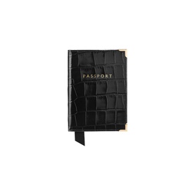 Croc-Embossed Passport Cover