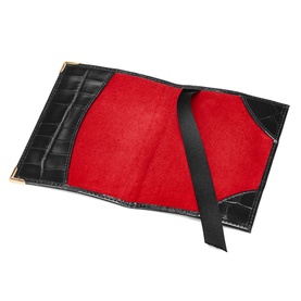 Croc-Embossed Passport Cover