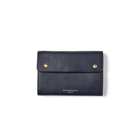 Pebbled Leather Travel Jewellery Roll