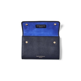 Pebbled Leather Travel Jewellery Roll