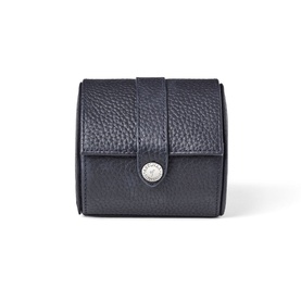 Pebbled Leather Travel Watch Roll