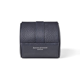 Pebbled Leather Travel Watch Roll