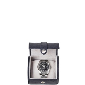 Pebbled Leather Travel Watch Roll