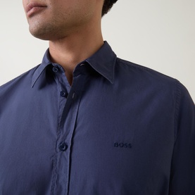 Relegant Logo Single-Cuff Casual Shirt
