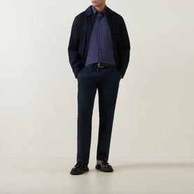 Relegant Logo Single-Cuff Casual Shirt