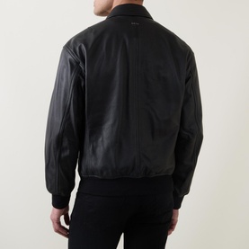 Joloco Leather Bomber Jacket