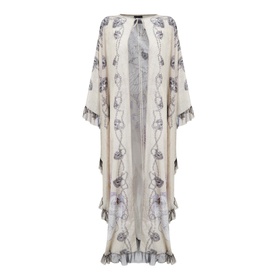 Lir Tulle Embellished Cape