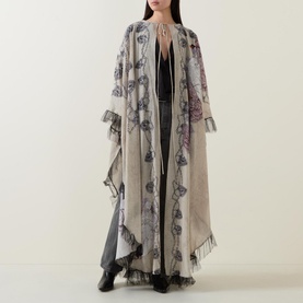 Lir Tulle Embellished Cape