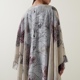 Lir Tulle Embellished Cape