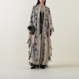 Lir Tulle Embellished Cape