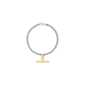 Belcher Two-Tone T-Bar Bracelet