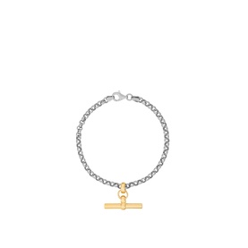 Belcher Two-Tone T-Bar Bracelet