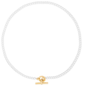 Two-Tone Curb Link Necklace