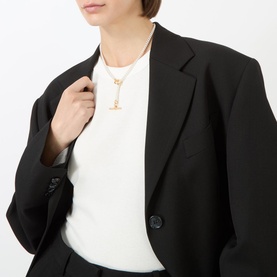 Two-Tone Curb Link Necklace