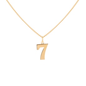 Gold-Plated Number 7 Necklace