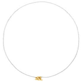 Two-Tone Lariat Necklace