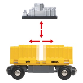 Three-Wagon Cargo Train