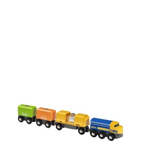 Three-Wagon Cargo Train