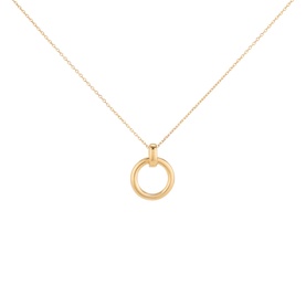Small Gold-Plated Eternity Ring Necklace