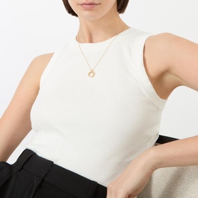 Small Gold-Plated Eternity Ring Necklace