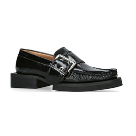 Patent Buckle Loafers