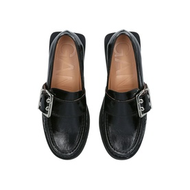 Patent Buckle Loafers