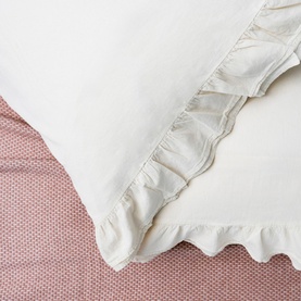 Emily Housewife Pillowcase Pair Cream