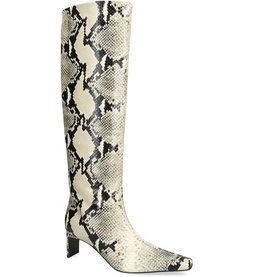 Ona Snake Print Knee-High Boots