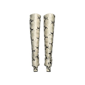 Ona Snake Print Knee-High Boots