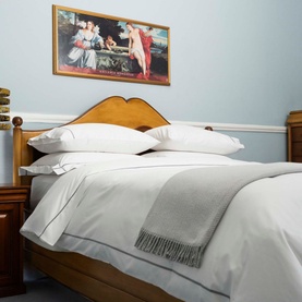 Sea Breeze Duvet Cover Set 310 Thread Count White-Grey