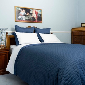 Subway Light Quilted Bedspread