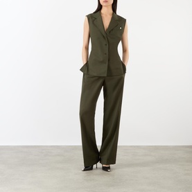 Car Straight-Leg Trousers