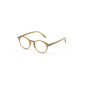 #D Round Golden Green Reading Glasses
