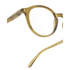 #D Round Golden Green Reading Glasses