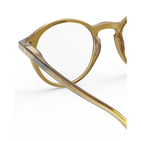 #D Round Golden Green Reading Glasses