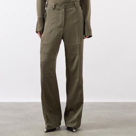 High-Rise Fluid Wide Leg Trousers